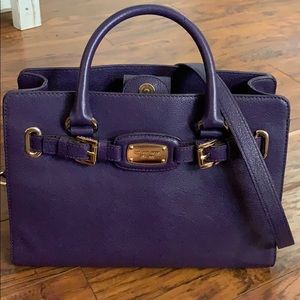 Purple Michael Kors Hamilton Bag